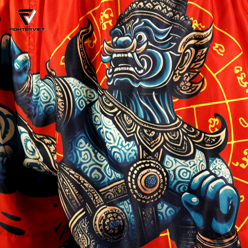 Quần TUFF Muay Thai Boxing Shorts High-Cut Retro Style - King Dragon 9 Quần TUFF Muay Thai Boxing Shorts High-Cut Retro Style - King Dragon