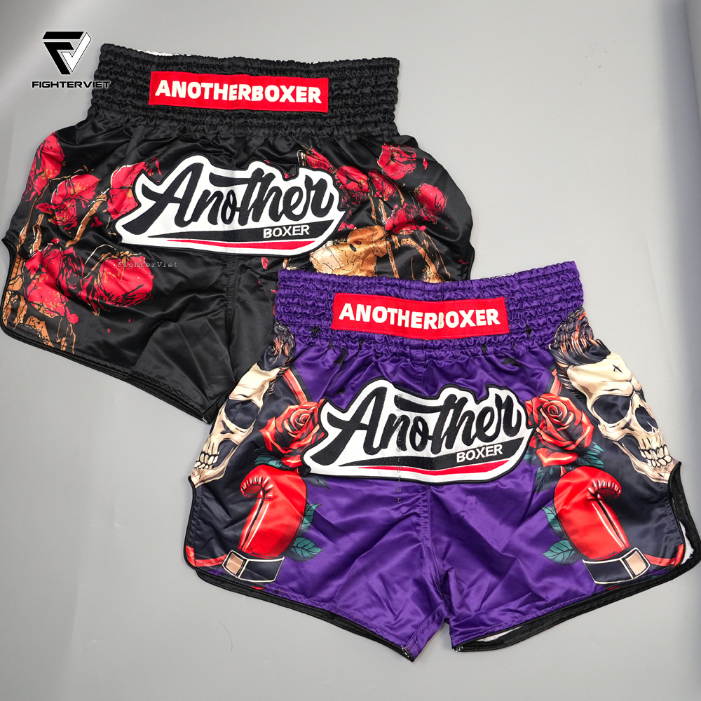 Quần Muay Thai Another Boxer - B18 Purple Rose Gloves