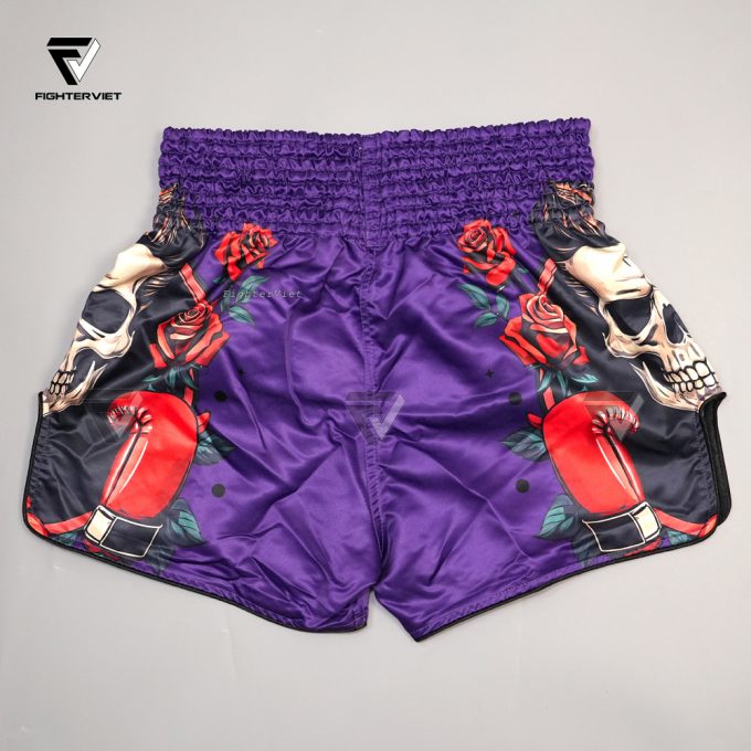 Quần Muay Thai Another Boxer - B18 Purple Rose Gloves - Ảnh 4