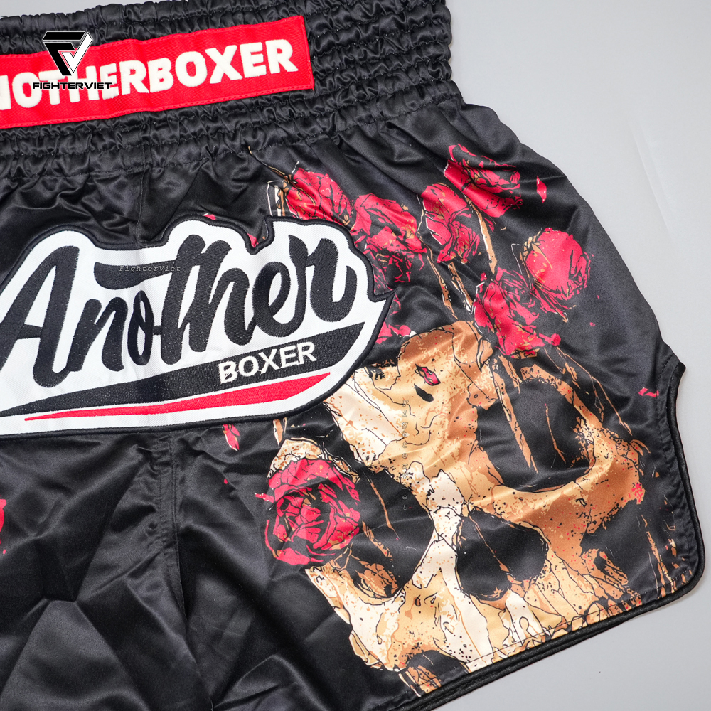 Quần Muay Thai Another - Black Rose B26