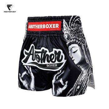 Quần Muay Thai Another -ADI Đen Trắng