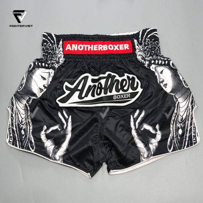 Quần Muay Thai Another -ADI Đen Trắng - Ảnh 2