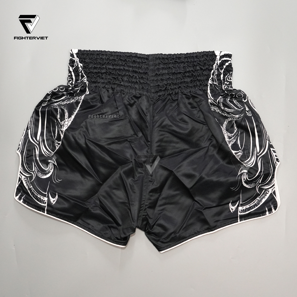 Quần Muay Thai Another -ADI Đen Trắng