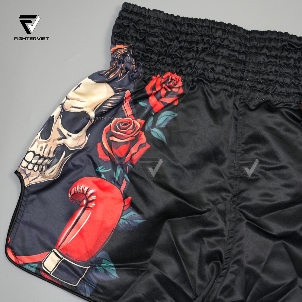 Quần Muay Thai Another Boxer - Black Rose Gloves B20