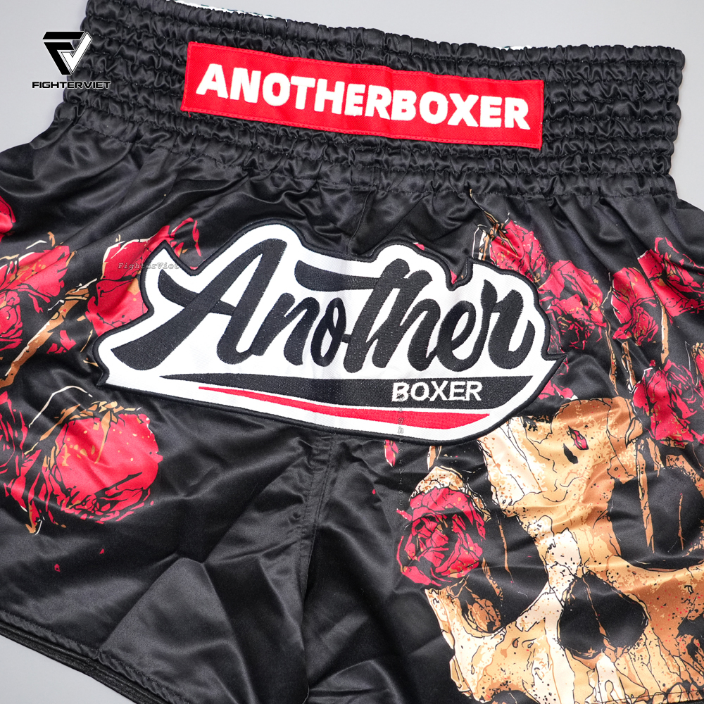 Quần Muay Thai Another - Black Rose B26