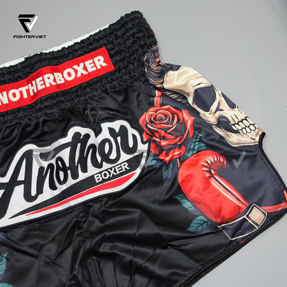 Quần Muay Thai Another Boxer - Black Rose Gloves B20