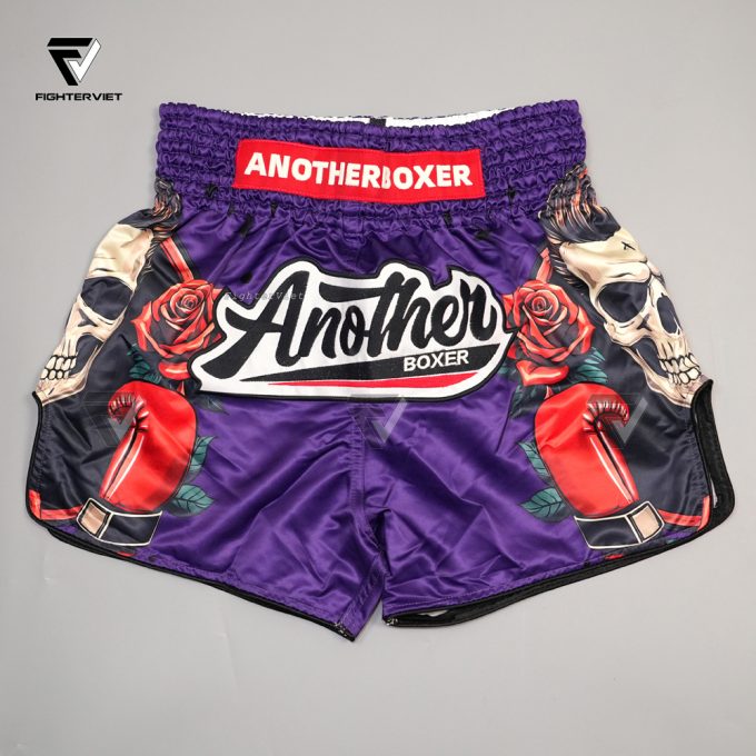 Quần Muay Thai Another Boxer - B18 Purple Rose Gloves - Ảnh 2