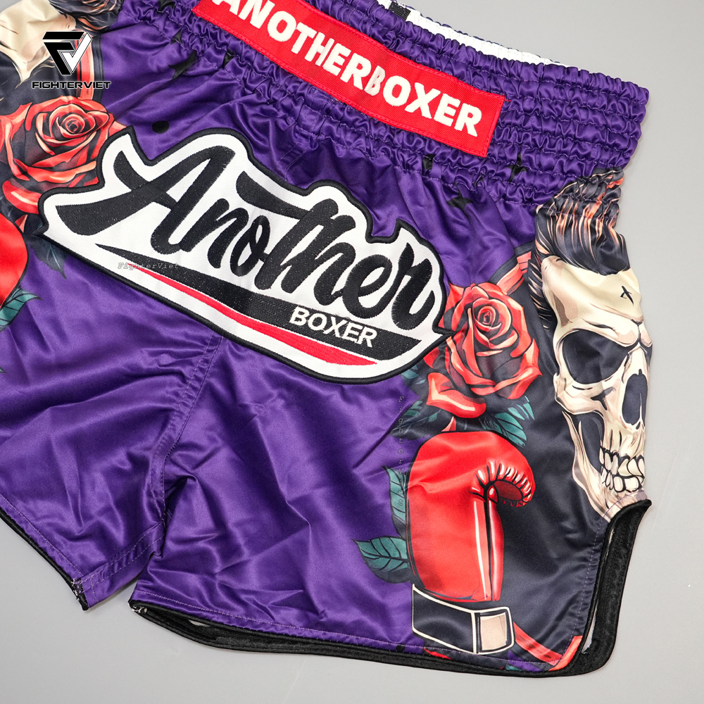 Quần Muay Thai Another Boxer - B18 Purple Rose Gloves