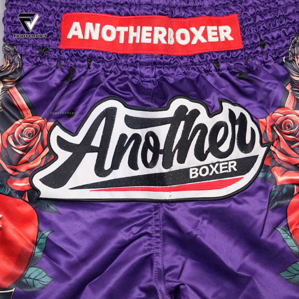 Quần Muay Thai Another Boxer - B18 Purple Rose Gloves