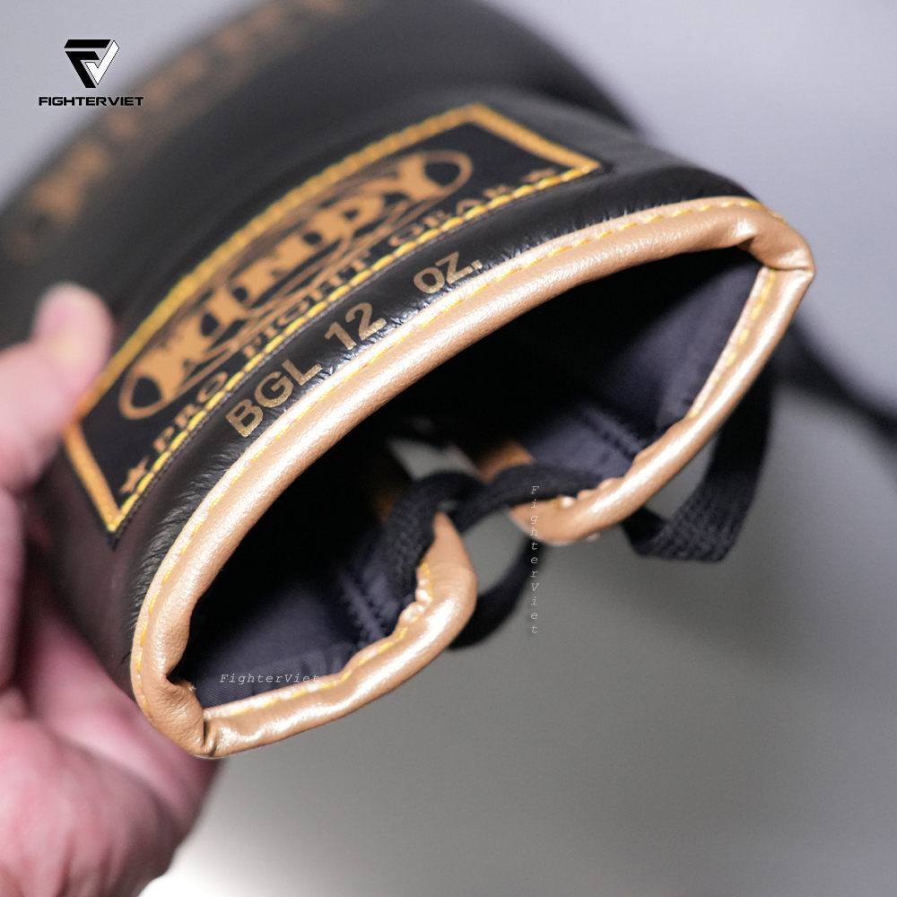 Găng Boxing Windy BGL Đen Vàng - Windy Boxing Lace-Up Gloves Black Gold 9 Găng Boxing Windy BGL Đen Vàng - Windy Boxing Lace-Up Gloves Black Gold