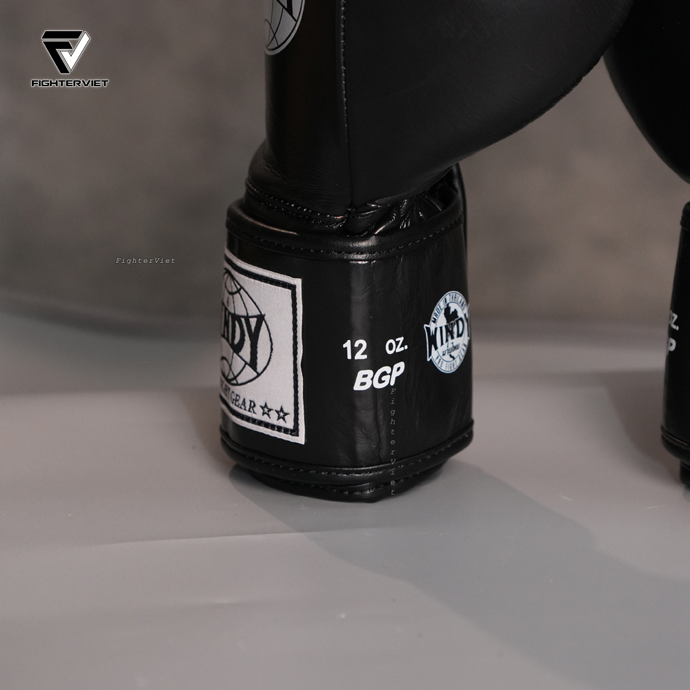 Găng Boxing Windy BGP Đen - Windy Boxing Muay Thai Gloves Black