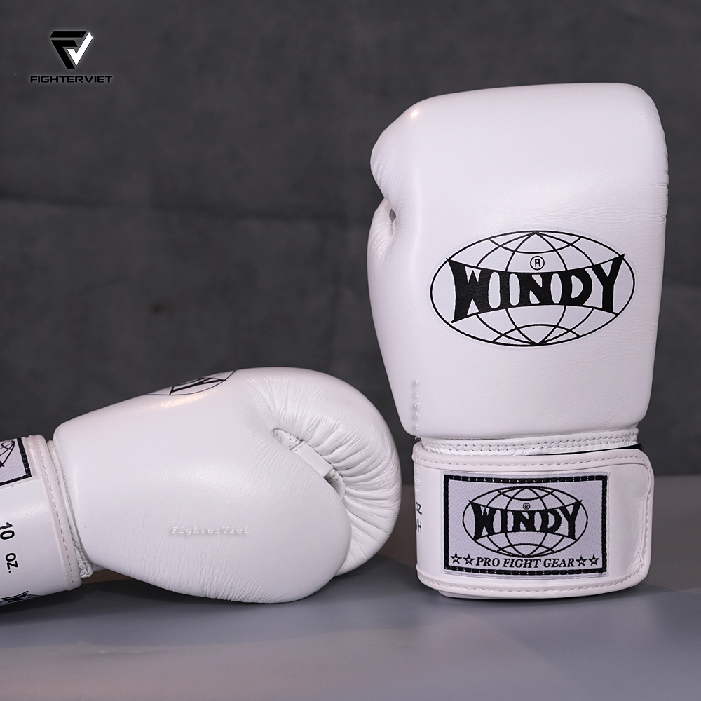 Găng Boxing Windy BGVH Trắng - Windy Boxing Gloves White
