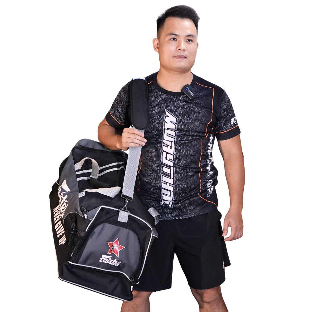 Túi Fairtex BAG2 Fairtex Gym Bag - Đen Xám