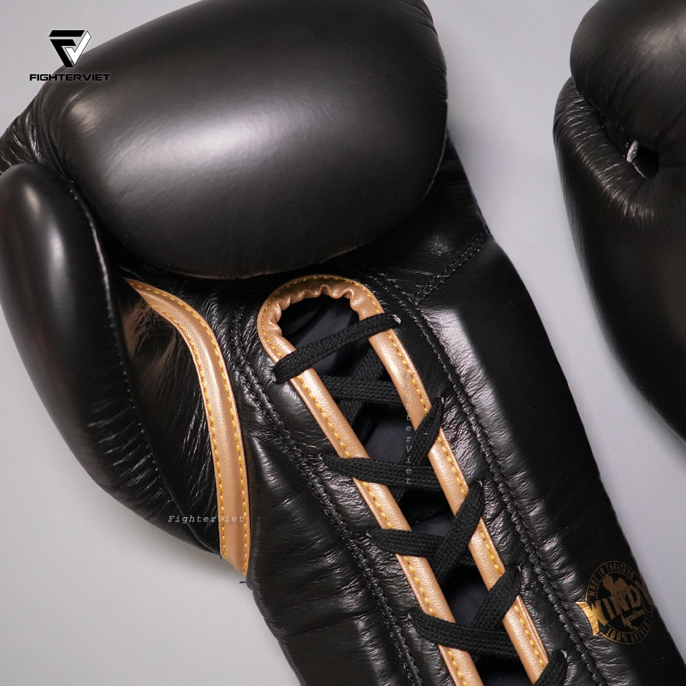 Găng Boxing Windy BGL Đen Vàng - Windy Boxing Lace-Up Gloves Black Gold 10 Găng Boxing Windy BGL Đen Vàng - Windy Boxing Lace-Up Gloves Black Gold