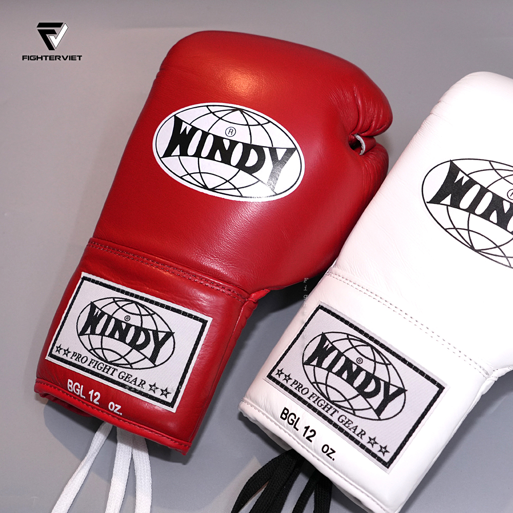 Găng Boxing Windy BGL Đỏ - Windy Boxing Lace-Up Gloves Red 8 Găng Boxing Windy BGL Đỏ - Windy Boxing Lace-Up Gloves Red