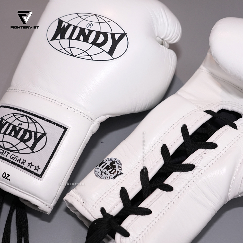 Găng Boxing Windy BGL Trắng - Windy Boxing Lace-Up Gloves White 11 Găng Boxing Windy BGL Trắng - Windy Boxing Lace-Up Gloves White