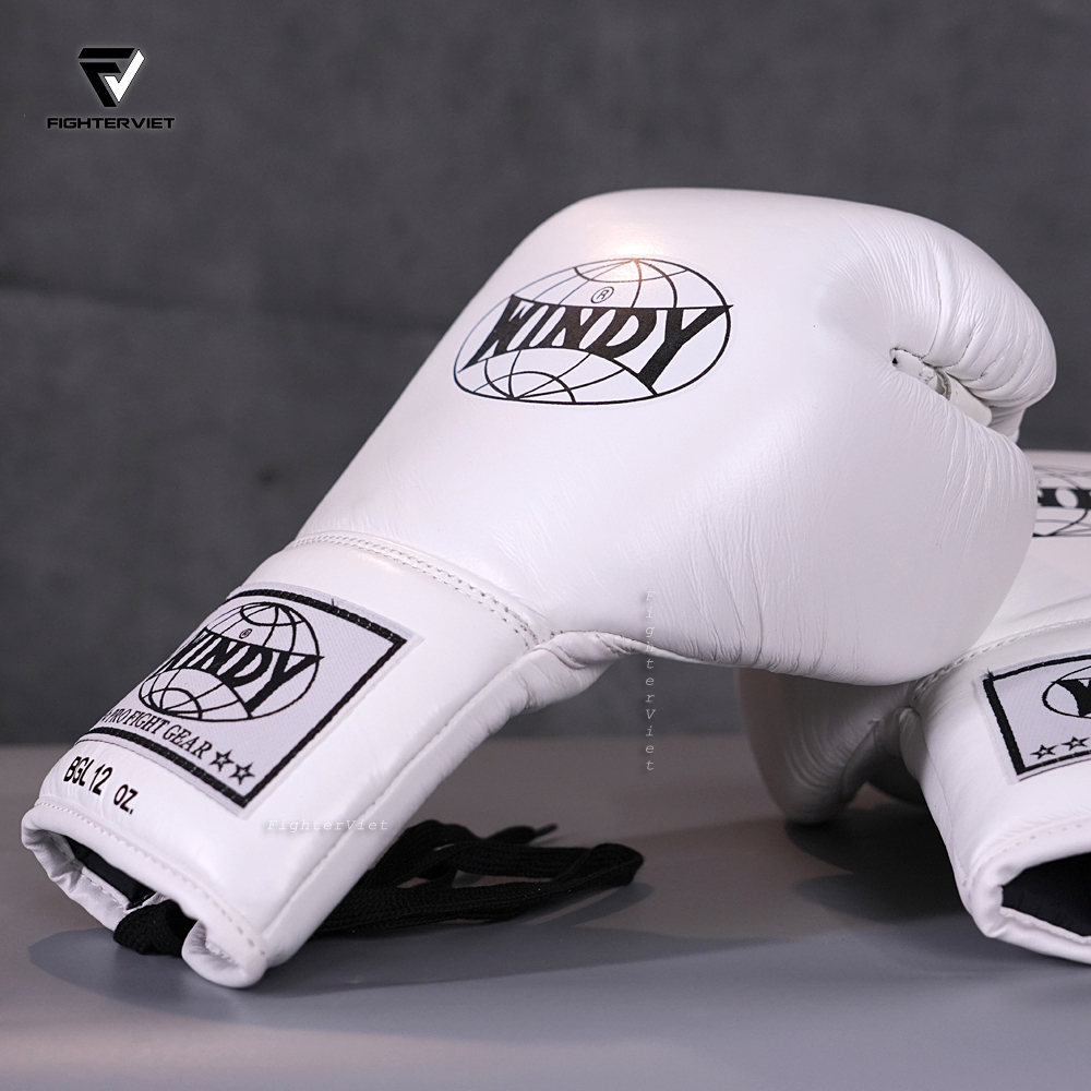 Găng Boxing Windy BGL Trắng - Windy Boxing Lace-Up Gloves White 12 Găng Boxing Windy BGL Trắng - Windy Boxing Lace-Up Gloves White