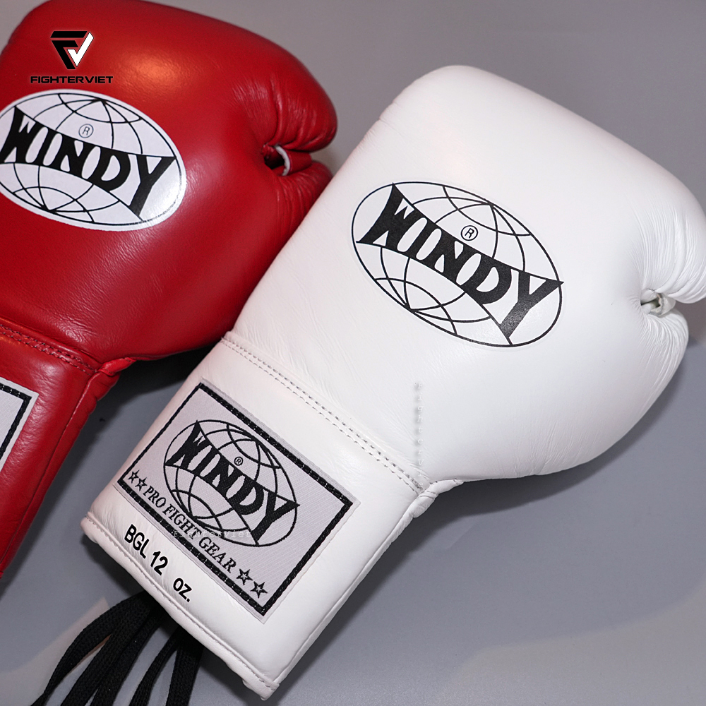 Găng Boxing Windy BGL Trắng - Windy Boxing Lace-Up Gloves White 9 Găng Boxing Windy BGL Trắng - Windy Boxing Lace-Up Gloves White