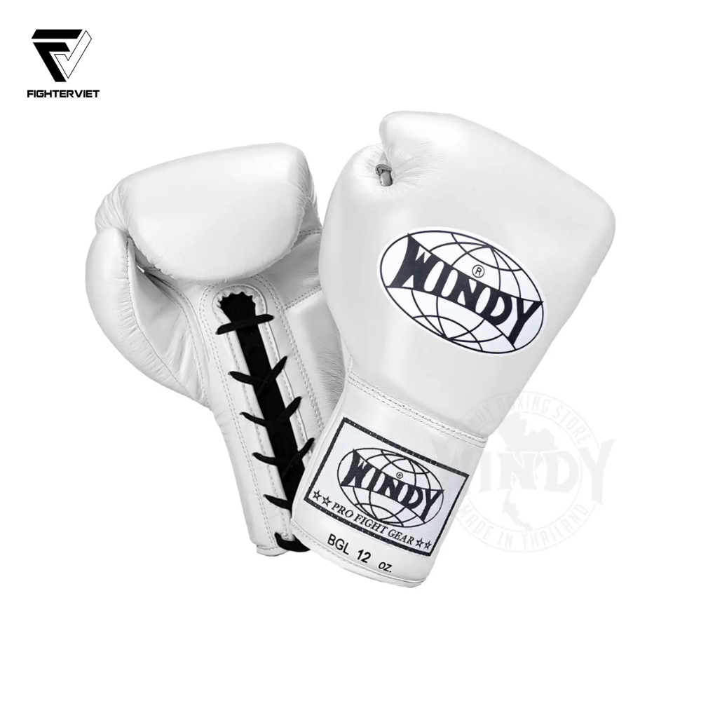 Găng Boxing Windy BGL Trắng - Windy Boxing Lace-Up Gloves White 1 Găng Boxing Windy BGL Trắng - Windy Boxing Lace-Up Gloves White