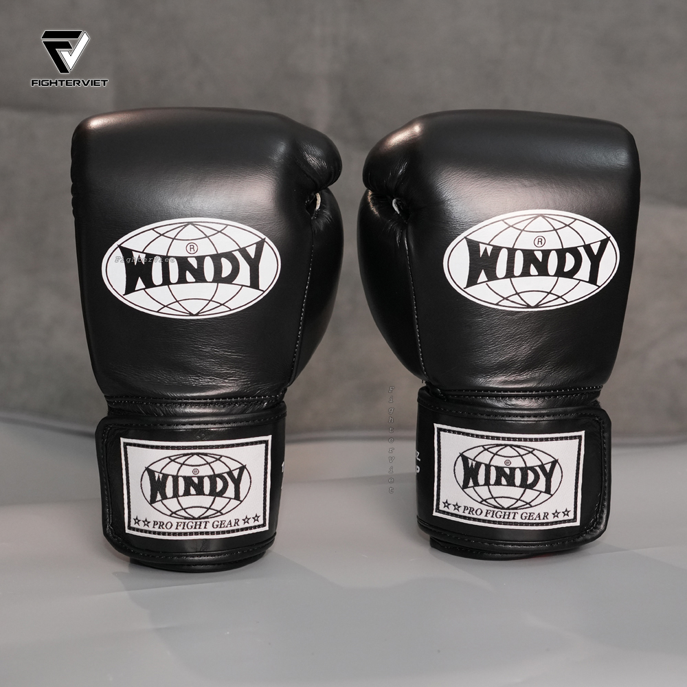 Găng Boxing Windy BGP Đen - Windy Boxing Muay Thai Gloves Black