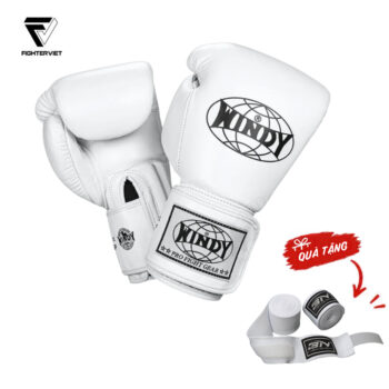 Găng Boxing Windy BGP Trắng - Windy Boxing Muay Thai Gloves White