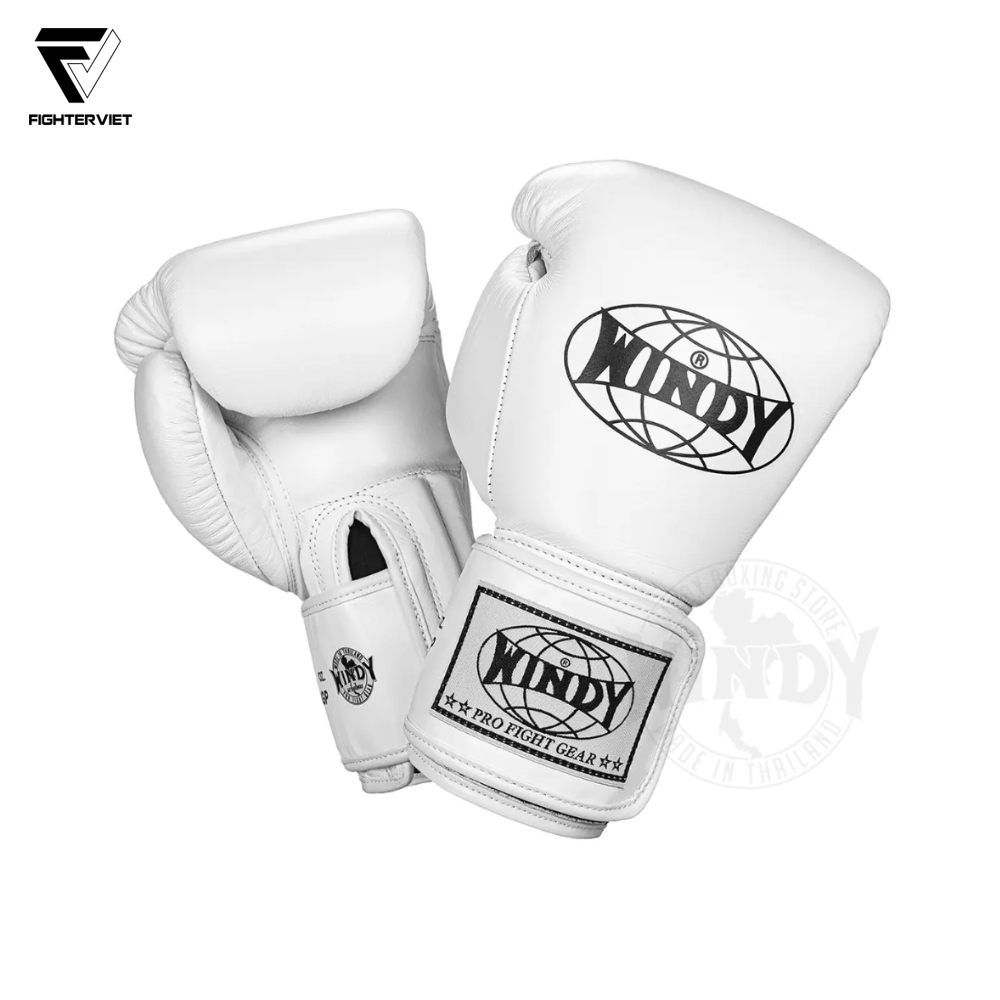 Găng Boxing Windy BGP Trắng - Windy Boxing Muay Thai Gloves White 1 Găng Boxing Windy BGP Trắng - Windy Boxing Muay Thai Gloves White