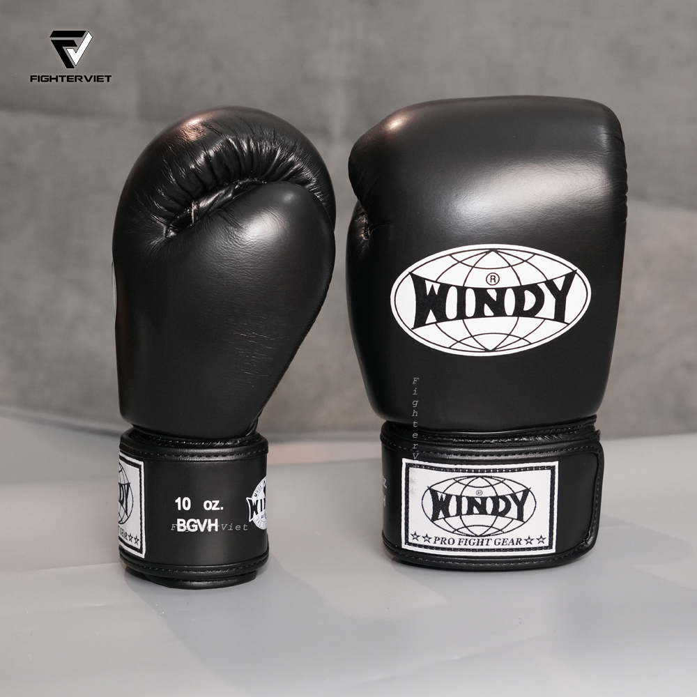 Găng Boxing Windy BGVH Đen - Windy Boxing Gloves Black 8 Găng Boxing Windy BGVH Đen - Windy Boxing Gloves Black