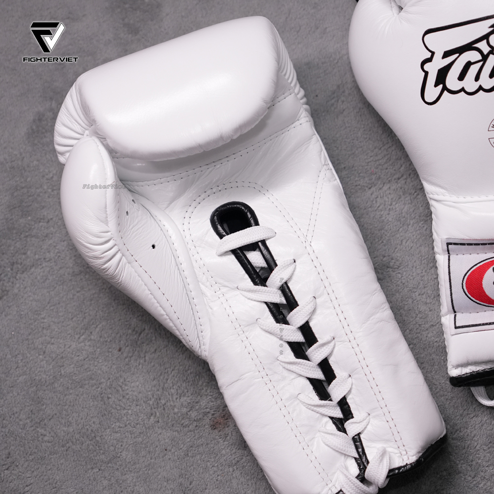 Găng Boxing Pro Training Fairtex BGL7 Mexico Style - Trắng 5 Găng Boxing Pro Training Fairtex BGL7 Mexico Style - Trắng