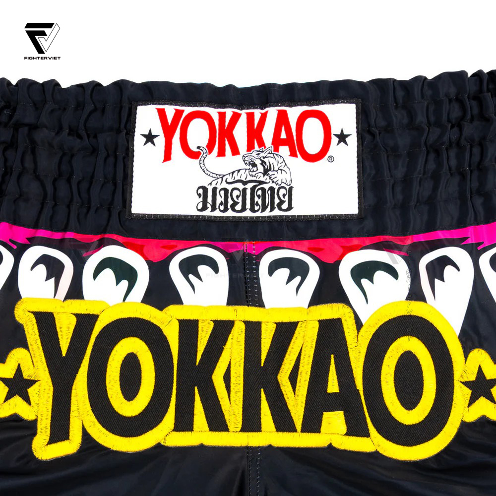 Quần Muay Thai YOKKAO Sharknado II - Đen