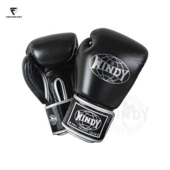 Găng Boxing Windy BGVH Sliver - Windy Boxing Gloves Đen Xám