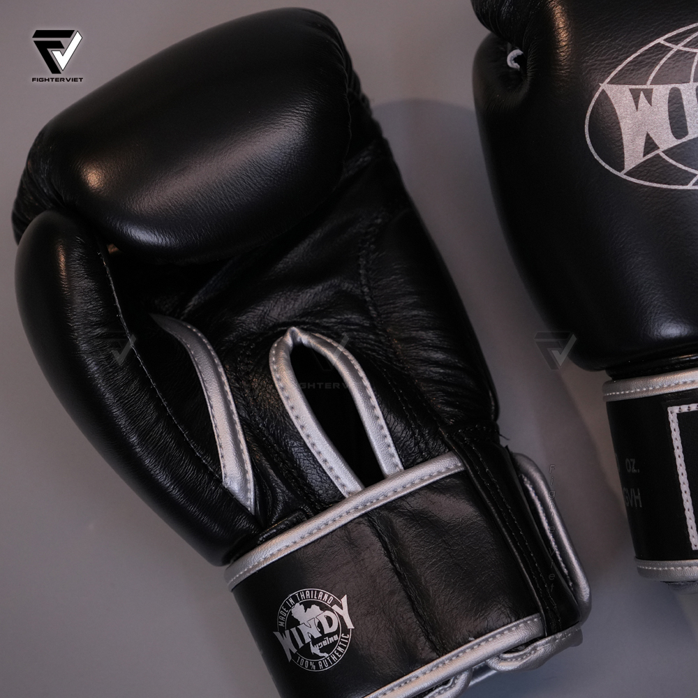 Găng Boxing Windy BGVH Sliver - Windy Boxing Gloves Đen Xám 12 Găng Boxing Windy BGVH Sliver - Windy Boxing Gloves Đen Xám