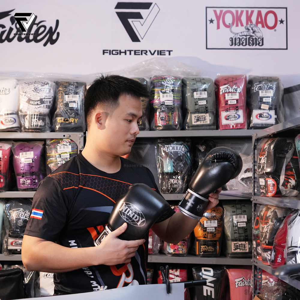 Găng Boxing Windy BGVH Sliver - Windy Boxing Gloves Đen Xám 6 Găng Boxing Windy BGVH Sliver - Windy Boxing Gloves Đen Xám