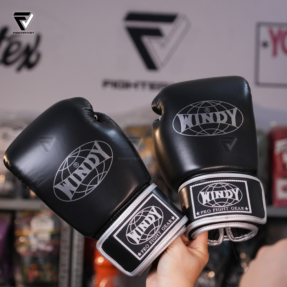 Găng Boxing Windy BGVH Sliver - Windy Boxing Gloves Đen Xám 9 Găng Boxing Windy BGVH Sliver - Windy Boxing Gloves Đen Xám