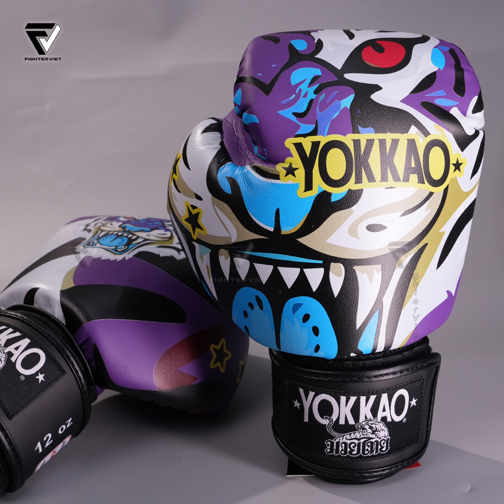 Găng Boxing YOKKAO Angry Tiger - Purple 2 Găng Boxing YOKKAO Angry Tiger - Purple - Ảnh 2