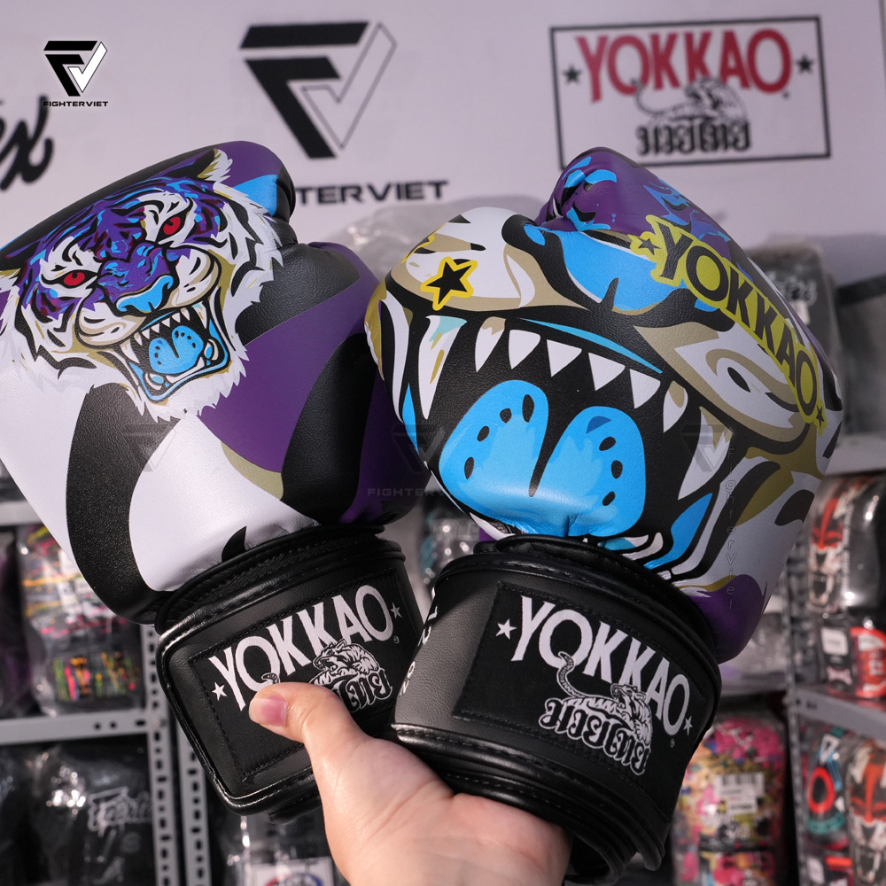 Găng Boxing YOKKAO Angry Tiger - Purple 12 Găng Boxing YOKKAO Angry Tiger - Purple
