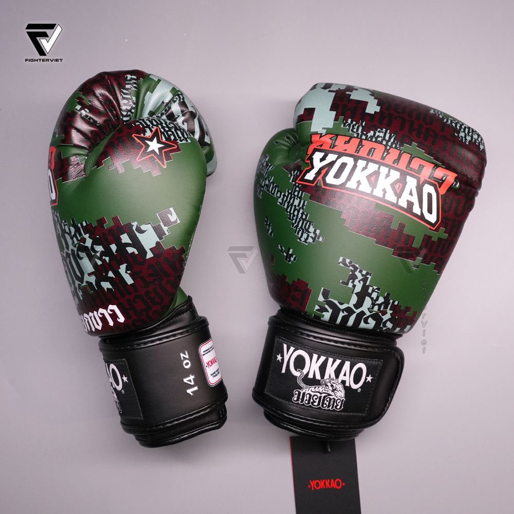 Găng Boxing YOKKAO Thai Camo - Forest