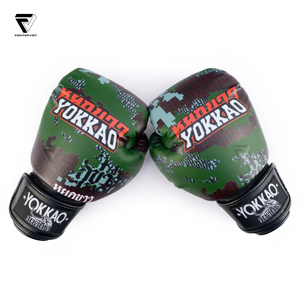 Găng Boxing YOKKAO Thai Camo - Forest