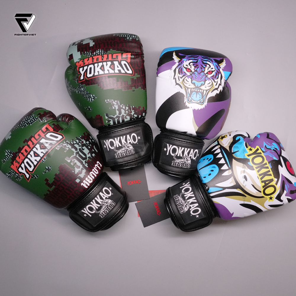 Găng Boxing YOKKAO Thai Camo - Forest