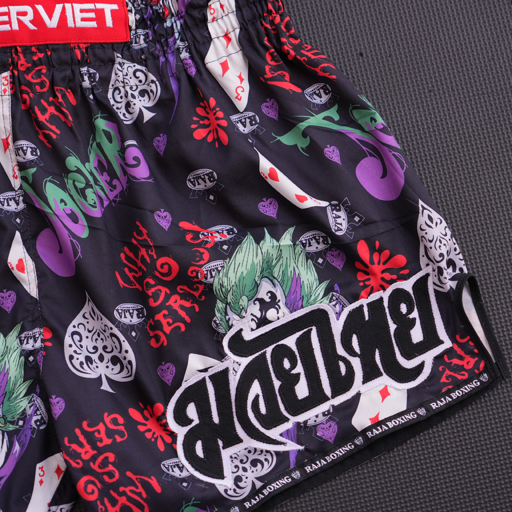 Quần Muay Thai Raja x FighterViet - Jocker Muay Thai Shorts 12 Quần Muay Thai Raja x FighterViet - Jocker Muay Thai Shorts