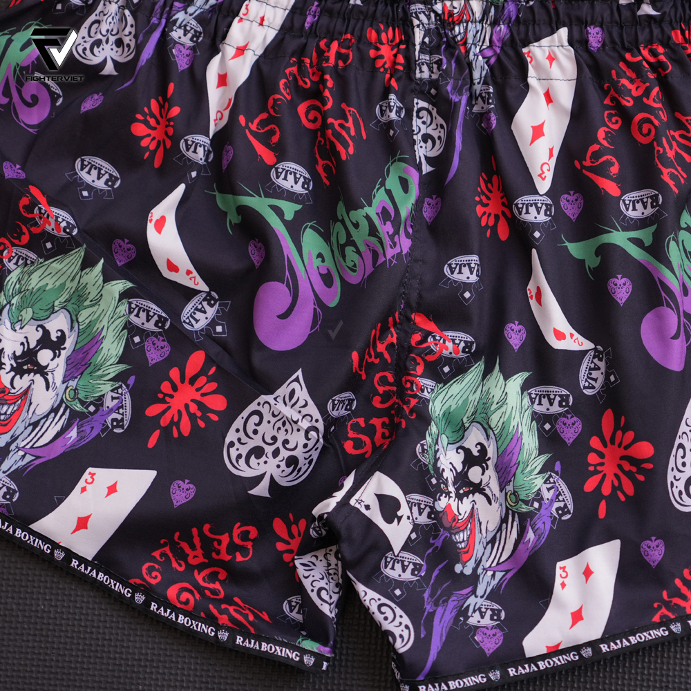 Quần Muay Thai Raja x FighterViet - Jocker Muay Thai Shorts 8 Quần Muay Thai Raja x FighterViet - Jocker Muay Thai Shorts
