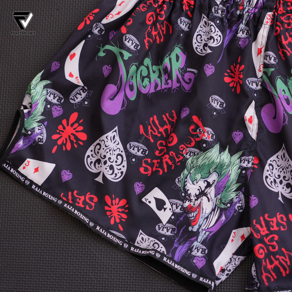 Quần Muay Thai Raja x FighterViet - Jocker Muay Thai Shorts 10 Quần Muay Thai Raja x FighterViet - Jocker Muay Thai Shorts