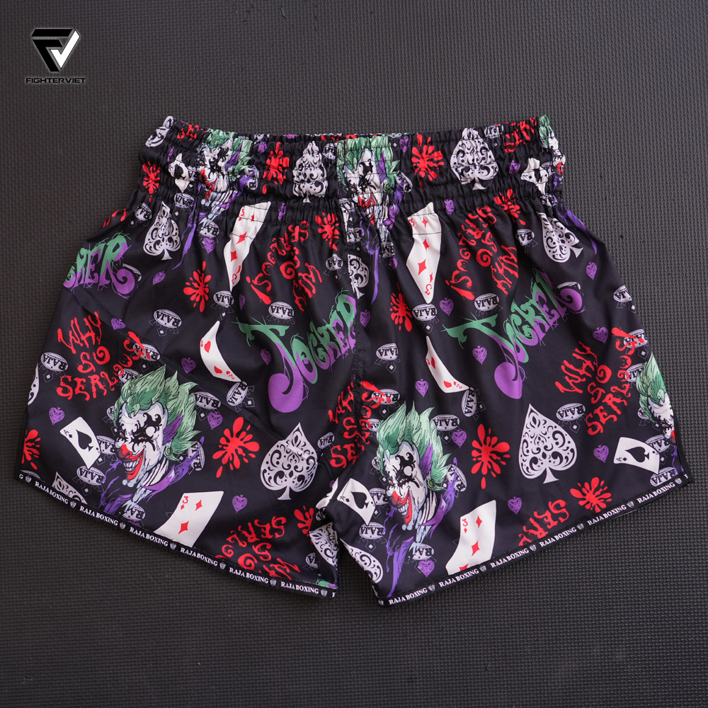 Quần Muay Thai Raja x FighterViet - Jocker Muay Thai Shorts 11 Quần Muay Thai Raja x FighterViet - Jocker Muay Thai Shorts