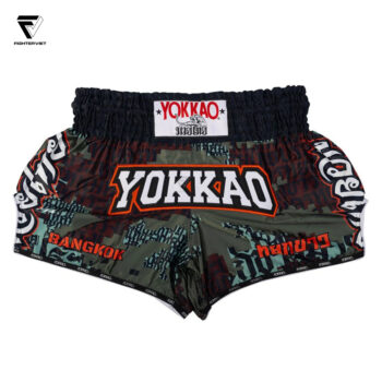 Quần Muay Thai YOKKAO CAMO - Green Black