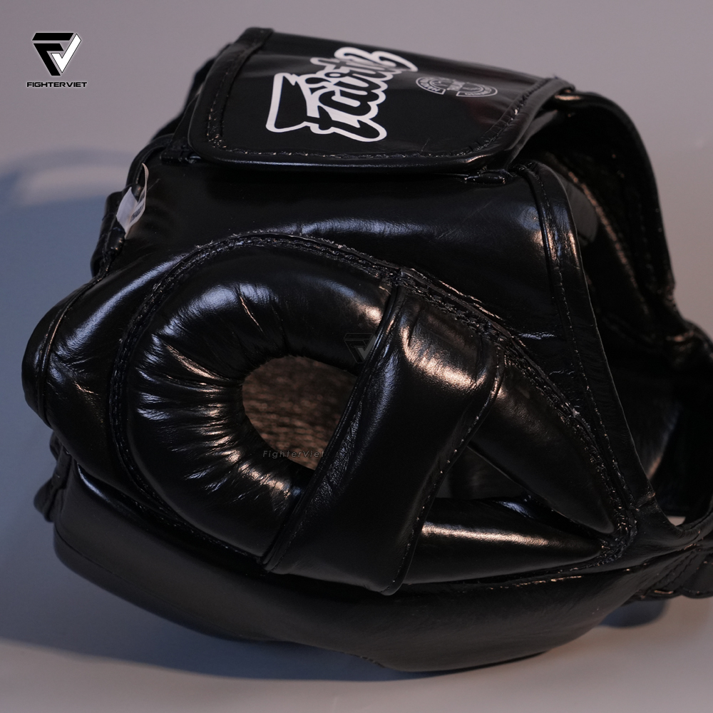 Bảo Hộ Đầu Fairtex Headguard HG18 Pro Boxing - Black