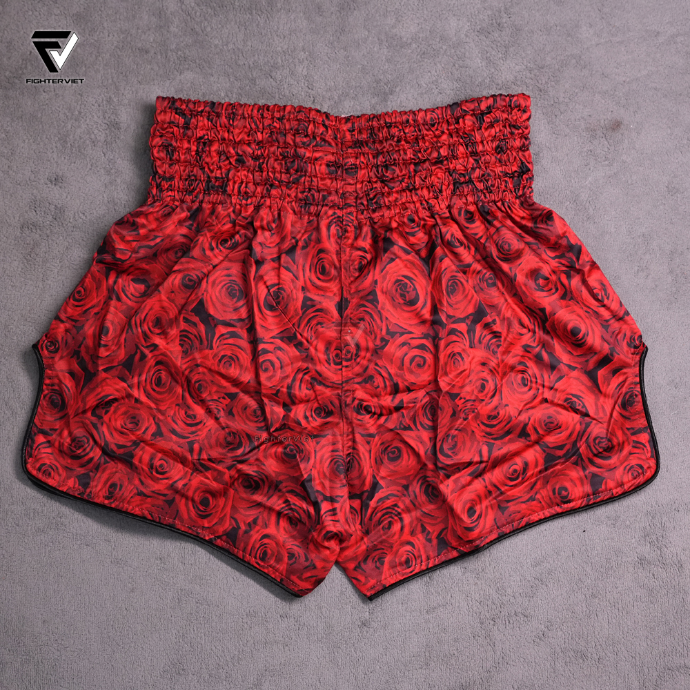 Quần Muay Thai Another FighterViet - ROSE RED