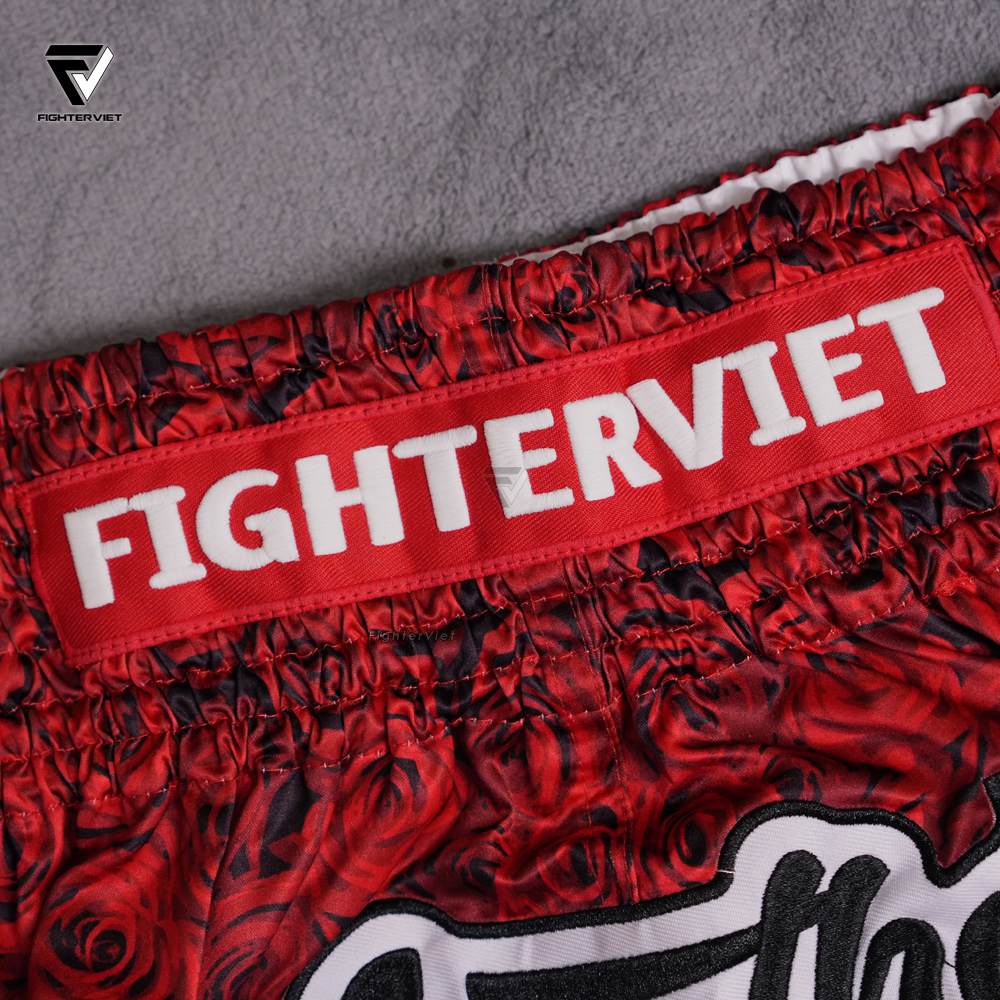 Quần Muay Thai Another FighterViet - ROSE RED