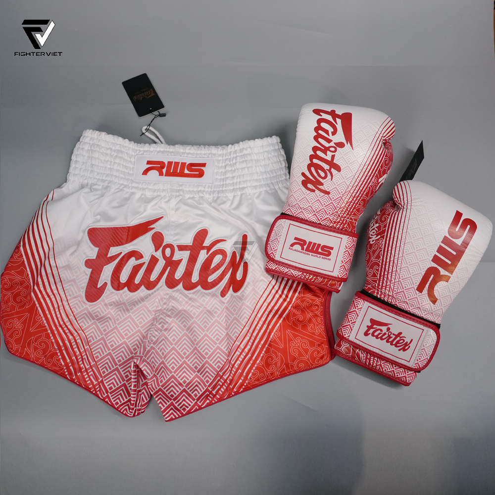 Găng Tay Boxing Fairtex x RWS BGVR1 - White 17 Găng Tay Boxing Fairtex x RWS BGVR1 - White