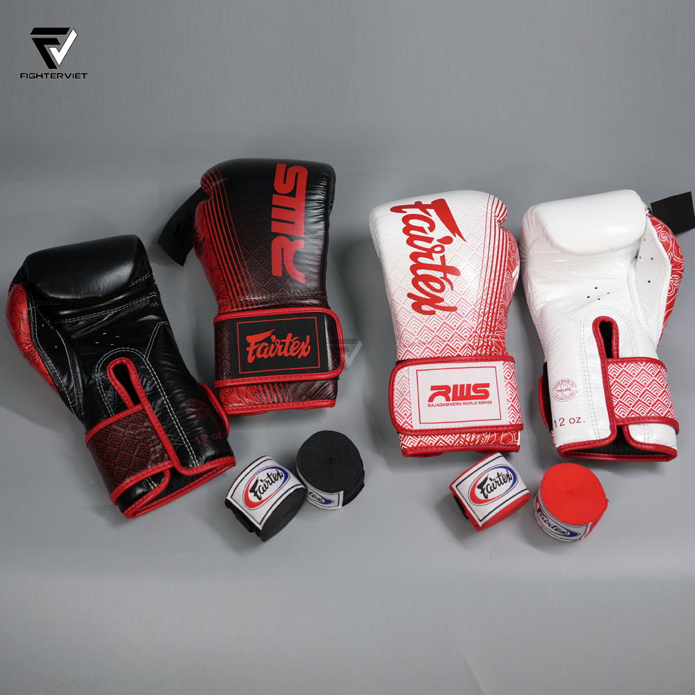 Găng Tay Boxing Fairtex x RWS BGVR1 - White 20 Găng Tay Boxing Fairtex x RWS BGVR1 - White