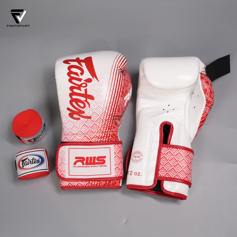 Găng Tay Boxing Fairtex x RWS BGVR1 - White 22 Găng Tay Boxing Fairtex x RWS BGVR1 - White