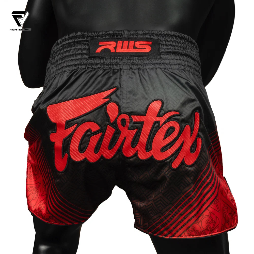 Quần Muay Thai Fairtex x RWS - Black 3 Quần Muay Thai Fairtex x RWS - Black - Ảnh 3